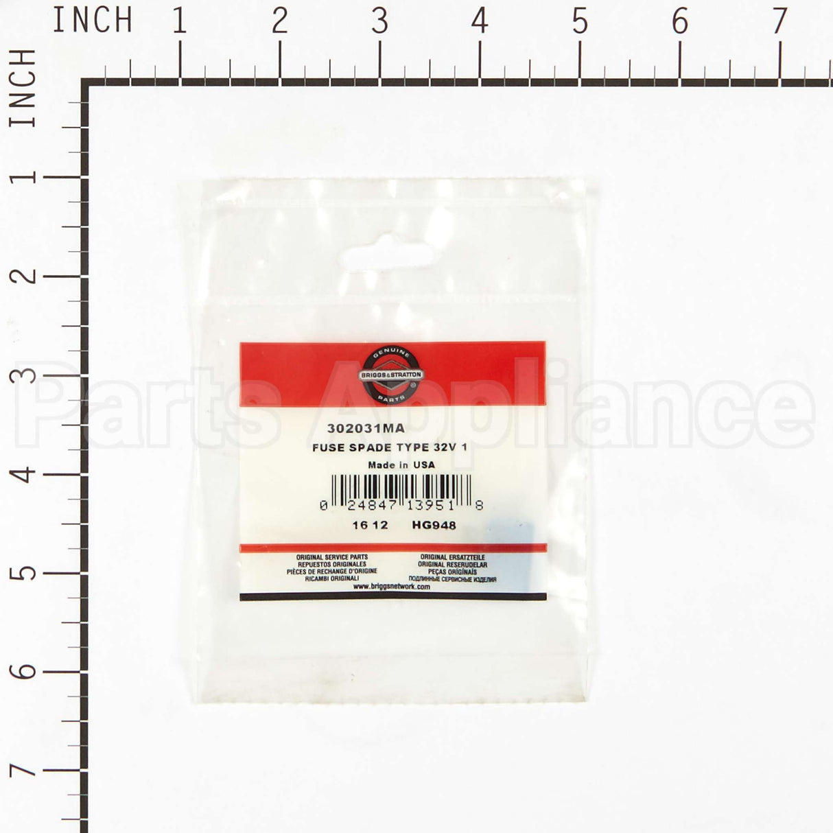 302031MA Briggs & Stratton Fuse Spade Type 32V 1