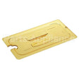 30HPCHN150 Compatible Cambro Lid Hot 1/3 Notched-150 Amber
