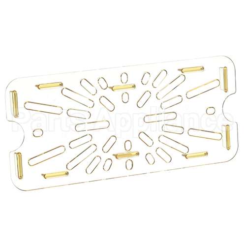 30HPD Compatible Cambro 1/3 Size Drain Shelf 150 High Heat Amber