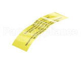 31703 Middleby Label,Caution Do Not Spray