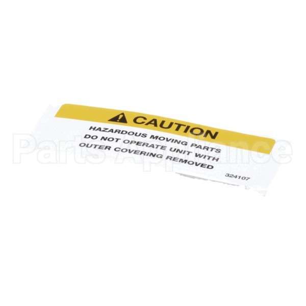 324107 Compatible Stoelting Decal Caution Moving Parts
