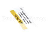 324107 Stoelting Decal Caution Moving Parts