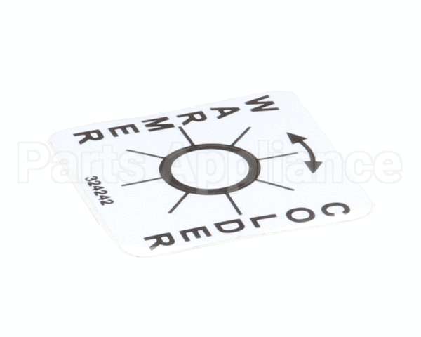 324242 Stoelting Decal Temp Adjustment