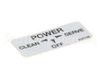 324798 Stoelting Decal; Clean/Off/Serve