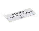 324798 Stoelting Decal; Clean/Off/Serve
