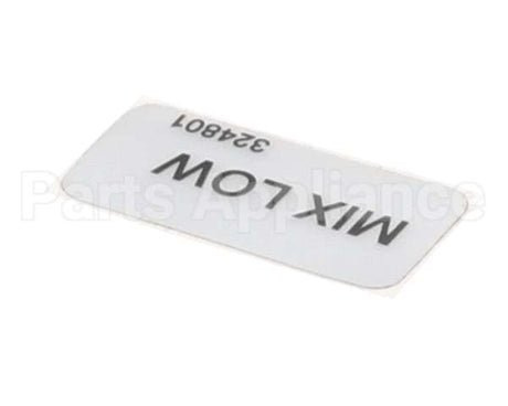 324801 Stoelting Decal; Mix Low