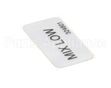 324801 Stoelting Decal; Mix Low