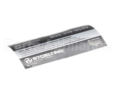 325032 Stoelting White Glove Service Decal
