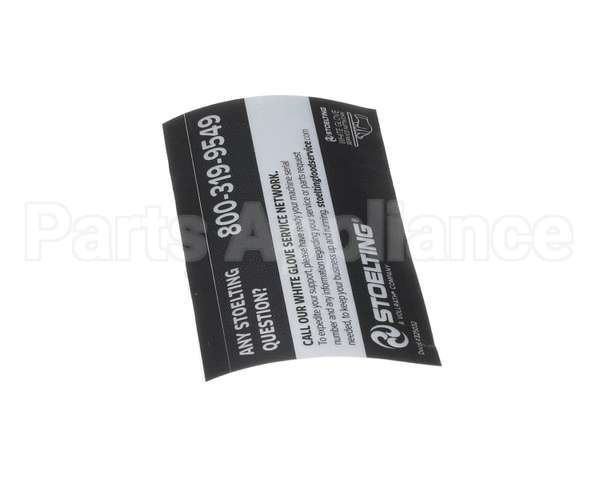 325032 Stoelting White Glove Service Decal