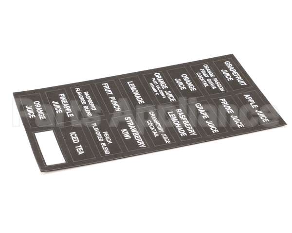 32861.0000 Bunn Decal, Flavors-Juice Dispenser
