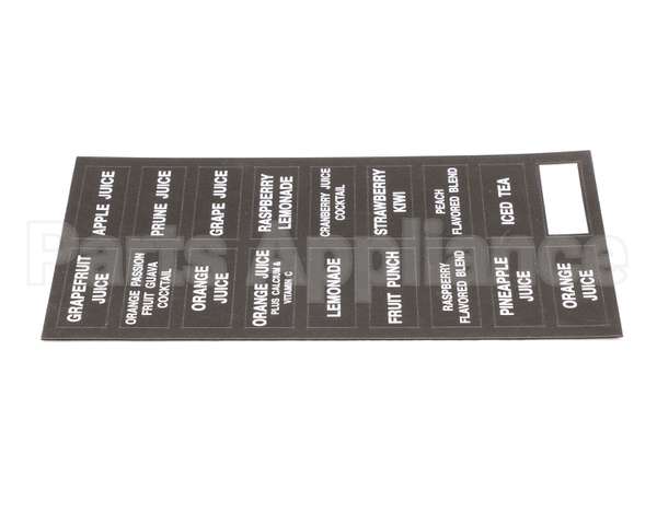 32861.0000 Bunn Decal, Flavors-Juice Dispenser