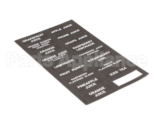32861.0000 Bunn Decal, Flavors-Juice Dispenser