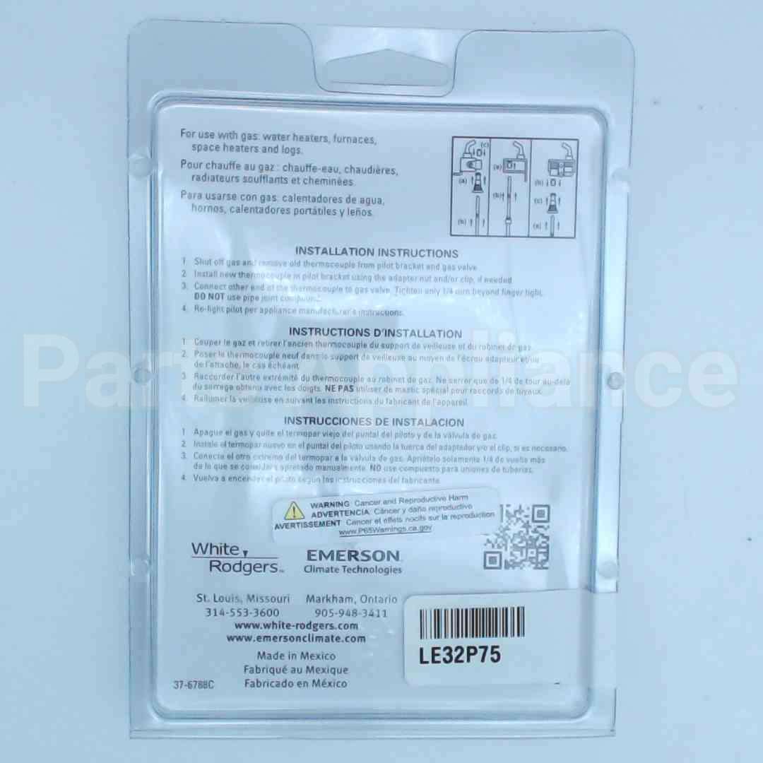 32P75 Lennox 24" Thermocouple