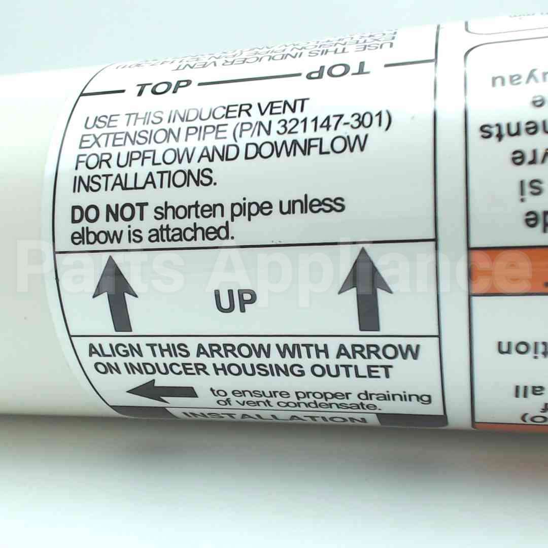 335344-701 Carrier Vent Extension Pipe