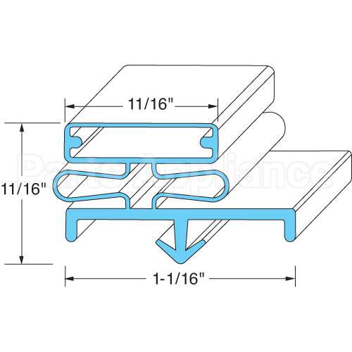 341-60060-00 Compatible Kairak Gasket, Door