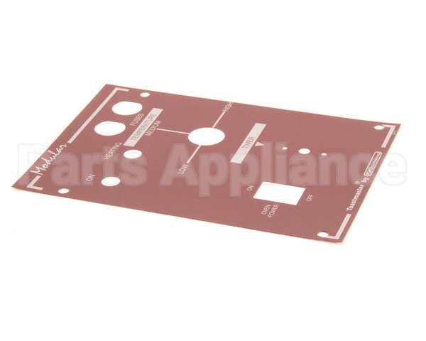 34111 Southbend Range Decal,Control Panel Wendys