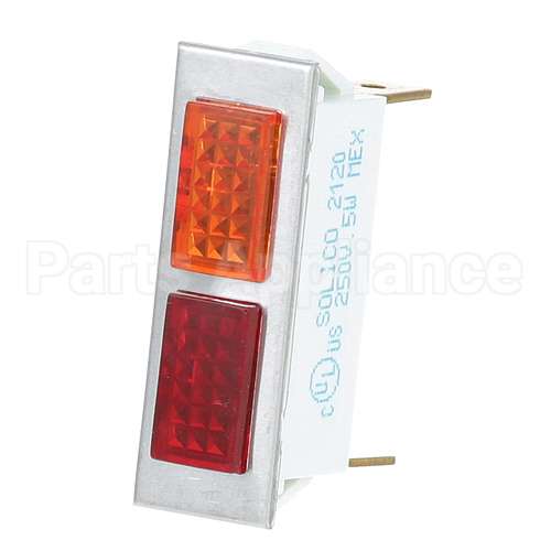 345751-2 Hobart Signal Light 3/8" X 1-5/16" Red/Amber