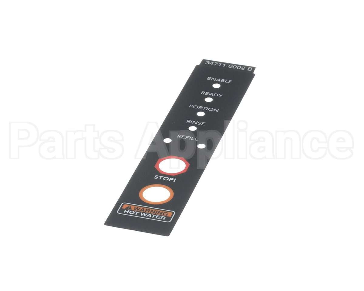 34711.0002 Bunn Decal, Warning Led Display