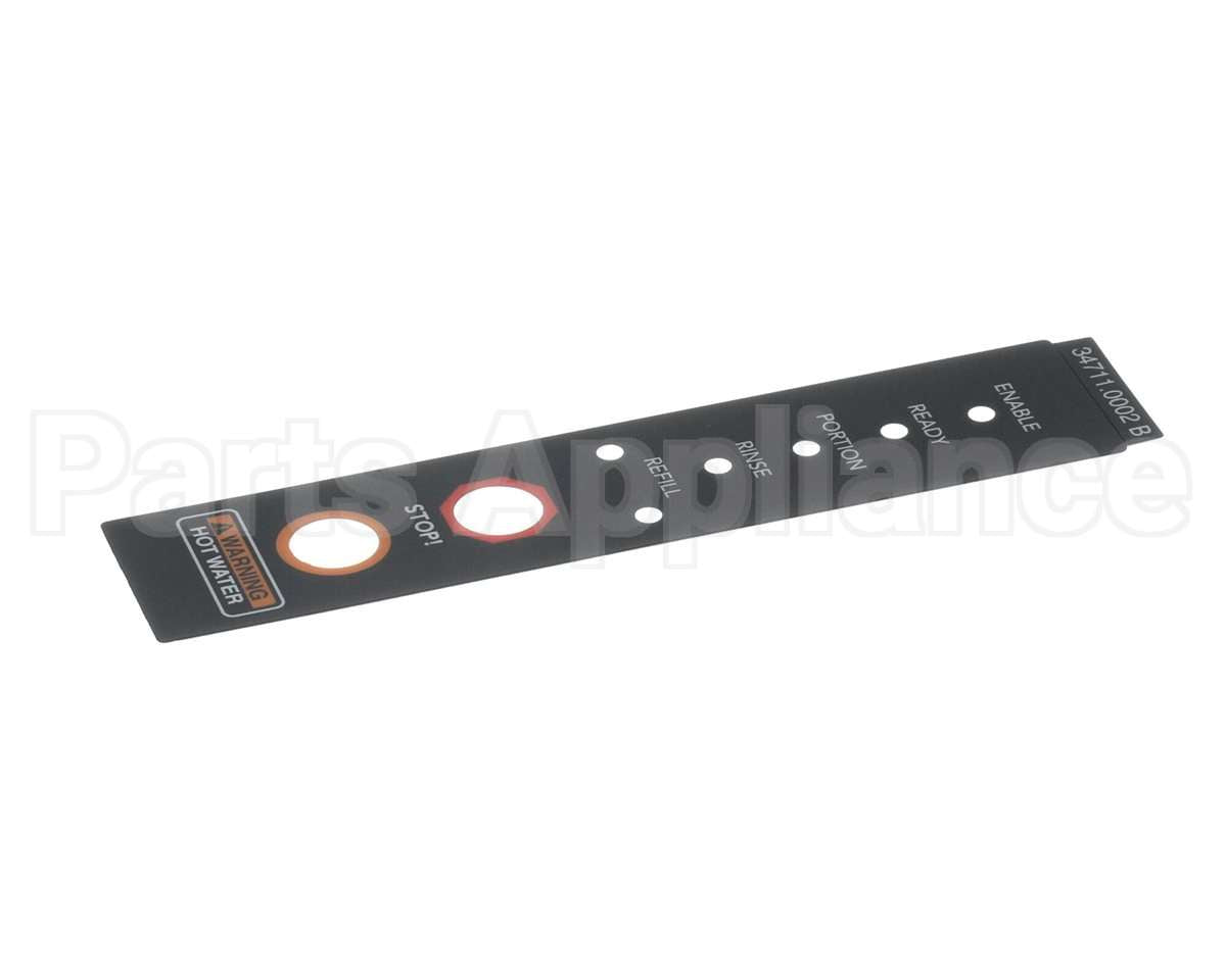 34711.0002 Bunn Decal, Warning Led Display