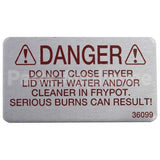 36099 Compatible Henny Penny Label - Danger