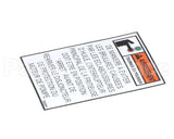 36281 Henny Penny Label-Warning Pump Motor Fr.