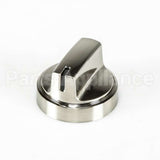 WB03X24965 GE Range Knob - Stainless Steel Look