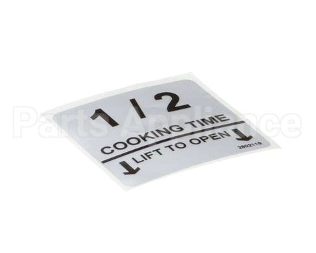 370032 Lincoln Label 1/2 Cooktime