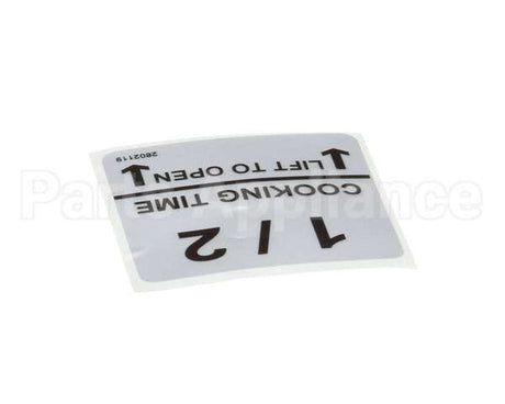 370032 Lincoln Label 1/2 Cooktime