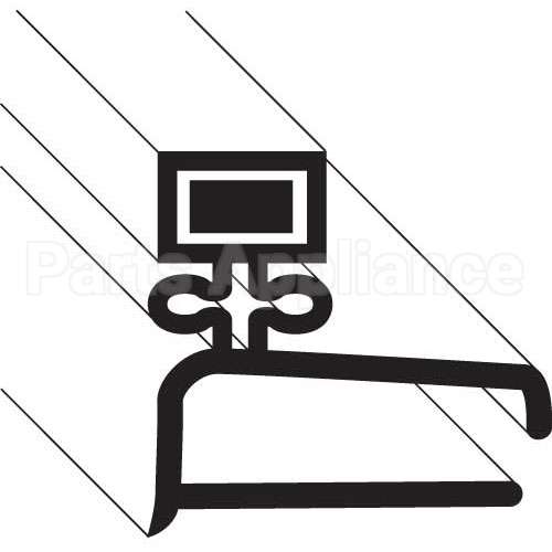 3722 Compatible Norlake Lh Gasket Door 36 X 78