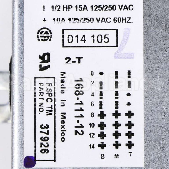 37926P Speed Queen Timer 115V 60Hz 4 Cyclepkg