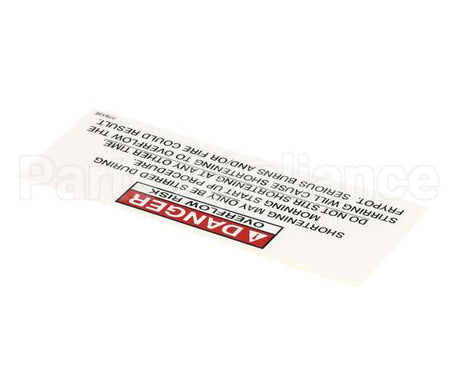 37933 Henny Penny Label-Danger Stirring