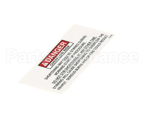 37933 Henny Penny Label-Danger Stirring