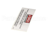 37990 Henny Penny Label - Danger Shortening, Fre