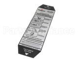 380-00066 Grindmaster Cecilware Label, Instructions - Fe200
