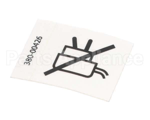 380-00426 Grindmaster Cecilware Label,Caution,Damaged Plug