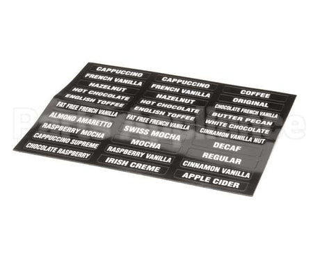 38749.0000 Bunn Decal, Flvr Labels Imix (New)