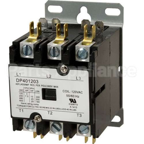 03509 Compatible Cleveland Contactor (3 Pole, 40Amp, 120V)