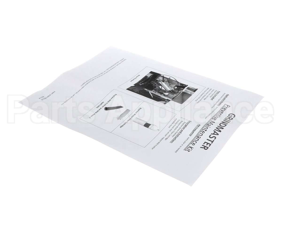 390-00110 Grindmaster Cecilware Instructions Pm Kit Korinto/Kobalto