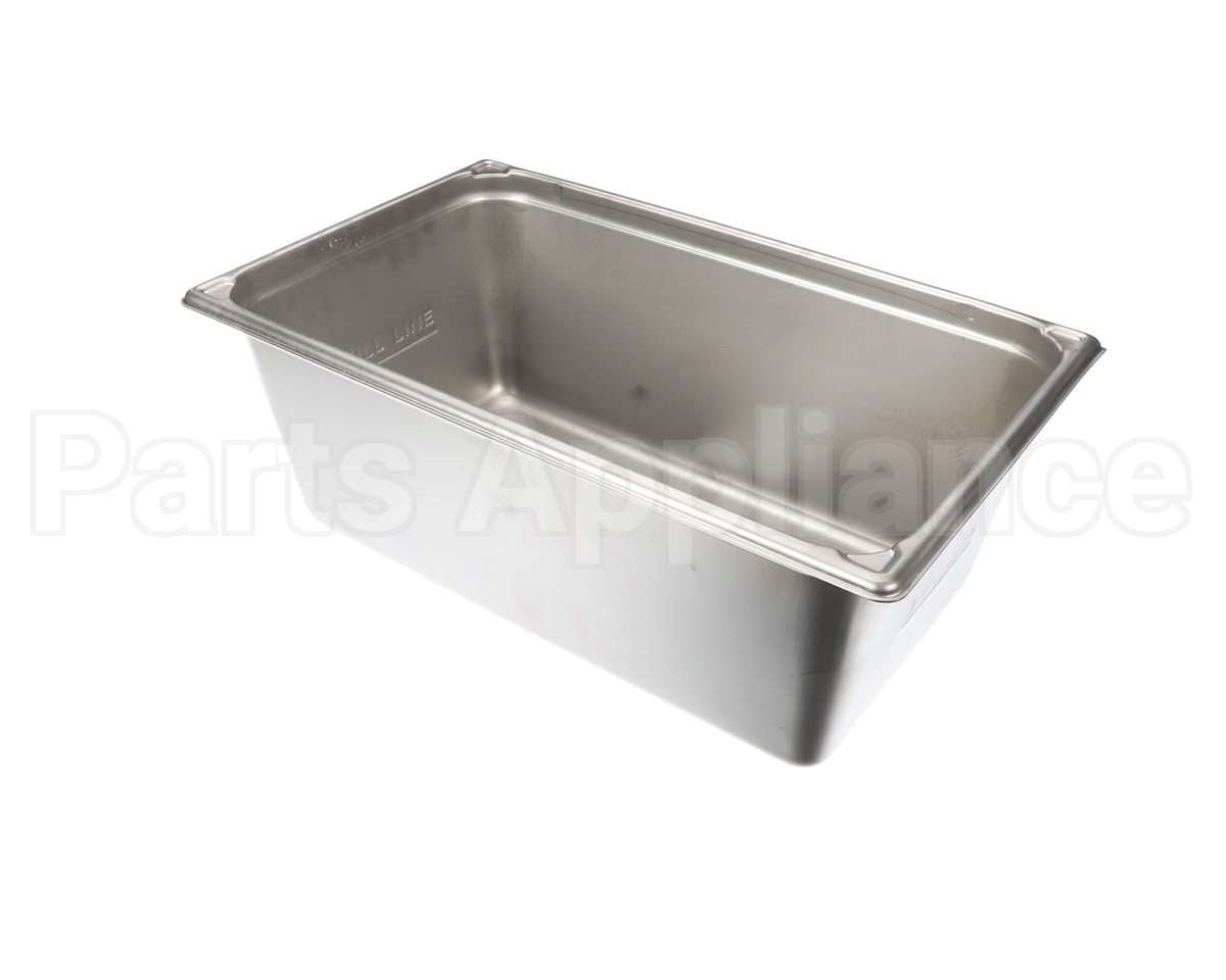 39368 Giles Pan, Breading, Ss, 8-In, W/Hole & Emboss