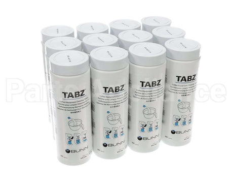 39637.0004 Bunn Cleaner, Brewer Tabz 12/Case