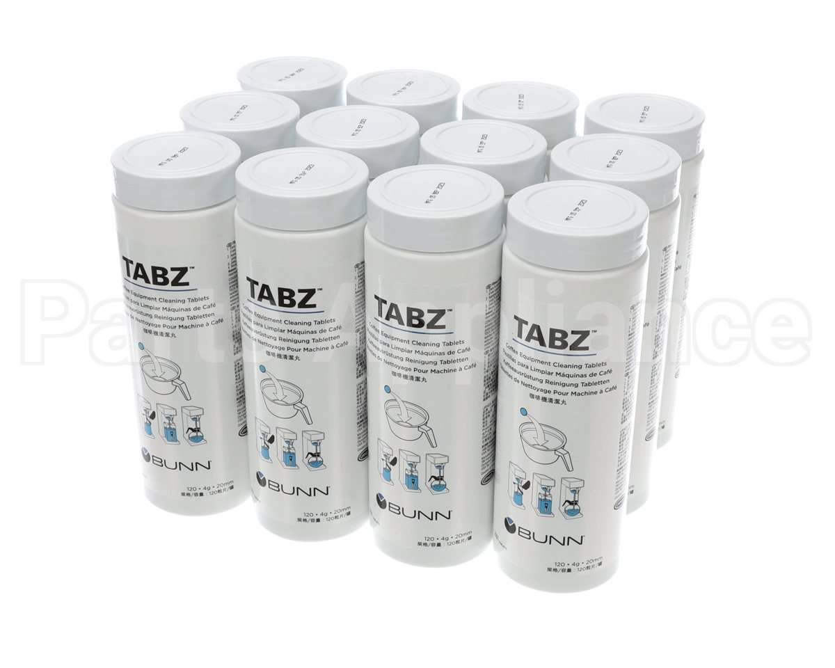 39637.0004 Bunn Cleaner, Brewer Tabz 12/Case