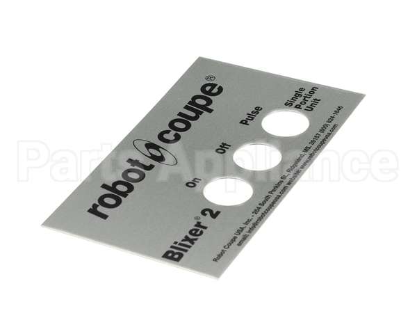 39874 Robot Coupe Front Plate Assembly