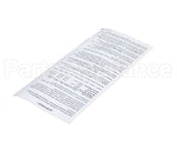 3A1272-01 Hoshizaki Control Box- Label