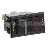4010104 Compatible Roundup Switch, On/Off Black Rocker