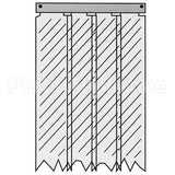 401SA6043184 Compatible Kason Kason - 401Sa6043184 Strip Curtain, 31 X 84