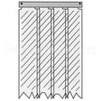 401SA6063884F Compatible Kason Kason - 401Sa6063884 Strip Curtain