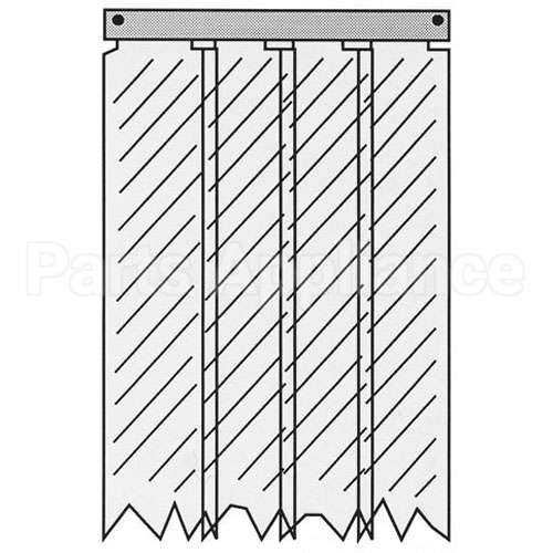 401SA6063884F Compatible Kason Kason - 401Sa6063884 Strip Curtain