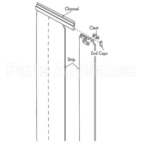 401SA8084490F Compatible Kason Kason - 401Sa8084490 Strip Curtain