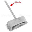 4028500 Compatible Carlisle Foodservice Handle, Wood, 60", W/Nylontip