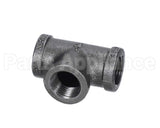 40296 Giles Tee,1/2 Npt Black Pipe